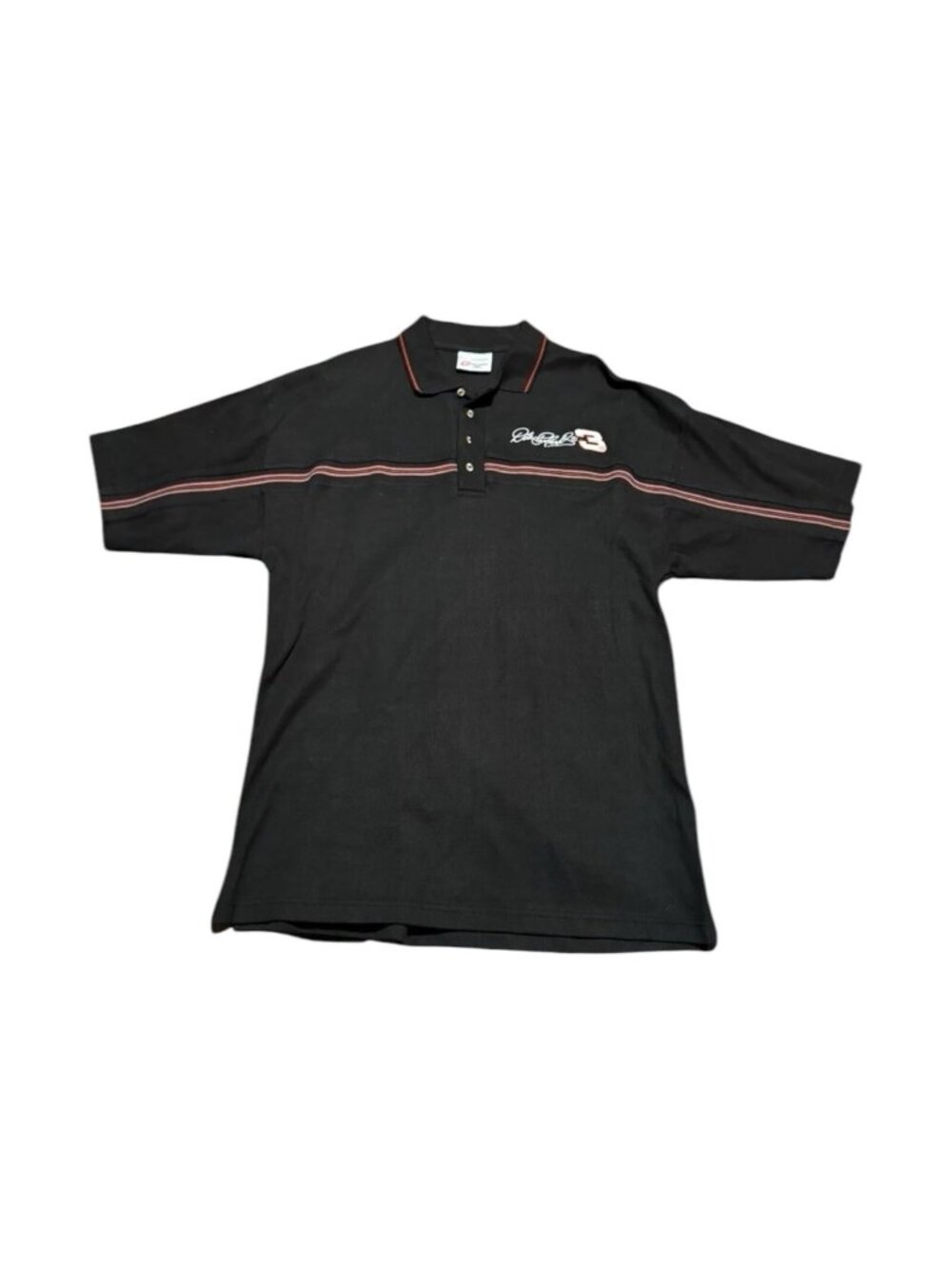 Vintage NASCAR DALE EARNHARDT #3 GM Goodwrench Signature L Heavy Polo Y2K Grunge